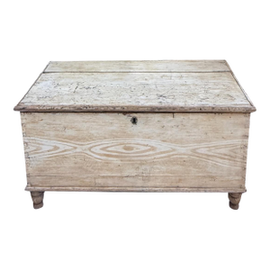 19th Century Antique Grain Painted Blanket Chest