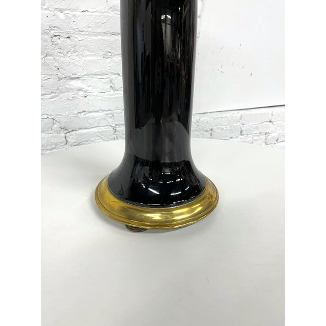 Metal 1983 Art Deco Style Table Lamp Light by Chapman For Sale - Image 7 of 8