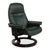Modern Set of Sunrise Lounge Chair and Ottoman in Leather and Green Fir from Stressless For Sale - Image 3 of 17