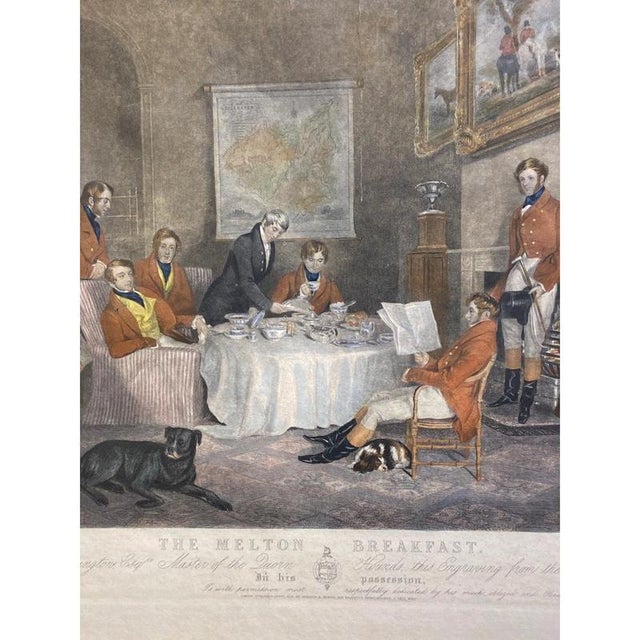 Francis Grant, The Melton Breakfast, 1839, Engraving, Framed For Sale - Image 5 of 10