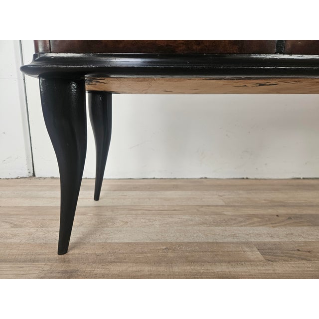 Mahogany-Paneled Entrance or Dressing Table with Mirrored Top, 1960 For Sale - Image 11 of 13