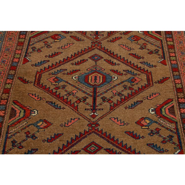 Scatter Vintage Malayer Wool Rug With Tribal Design For Sale - Image 10 of 10