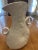 Montes Doggett White Ceramic Sculptural Pitcher Vase Double Ring Handles Handmade Peru For Sale - Image 4 of 8