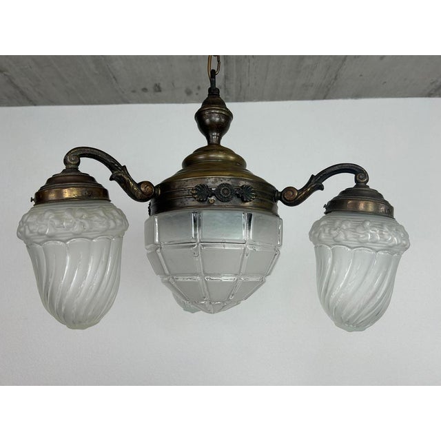 Vienna Scession Hanging Lamp, 1900 For Sale - Image 4 of 10