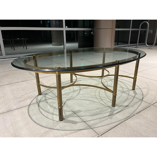 Mid-Century Modern Asian Influence Coffee Table in Faux Bamboo From Mastercraft For Sale - Image 3 of 13