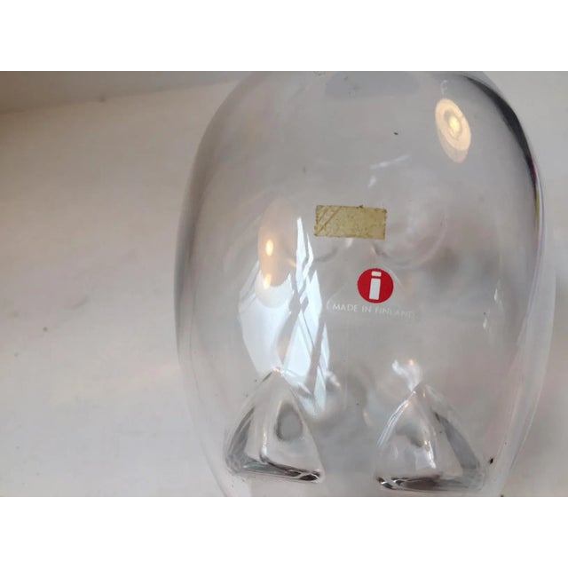 Iittala Modernist Finnish Pig Decanter by Valto Kokko for Iittala, 1980s For Sale - Image 4 of 9