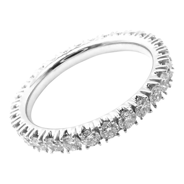 Cartier Étincelle De Cartier Platinum Diamond Eternity Band Ring Size 51 US 5.75 For Sale