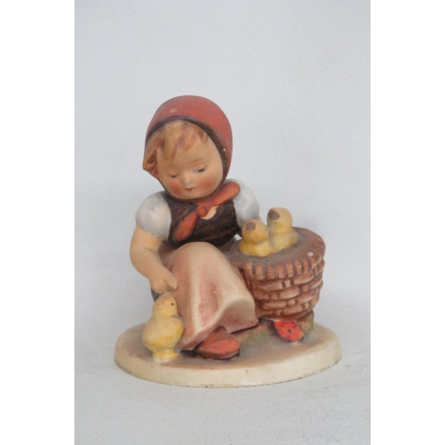 Ceramic Goebel Hummel Chick Girl Figurine Made in Germany MCM Ceramic Earthenware 5081b For Sale - Image 7 of 9