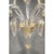Early 21st Century Italian Wall Sconce in Clear Murano Glass with Gold Floral Motifs by Simoeng For Sale - Image 5 of 6