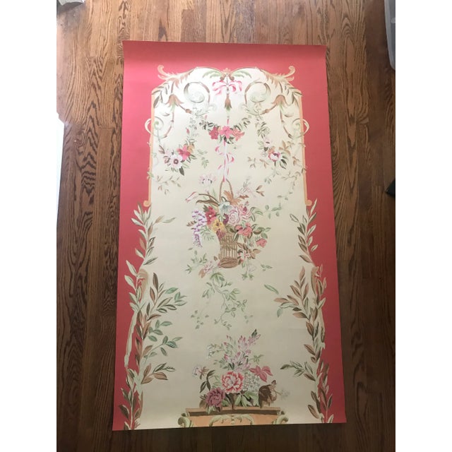 1990s Chelsea House Hand Painted Watercolor Panel For Sale - Image 6 of 7