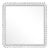 Fleur Home Carnival Gras Square Mirror in Graytint, 27x27 For Sale