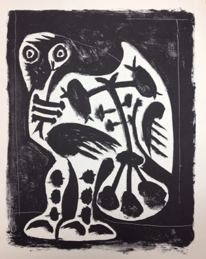 1959 Picasso Lithograph the Great Owl