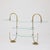 Vintage Art Nouveau Metal and Glass Patisserie Display Shelf, 1930s For Sale - Image 3 of 18
