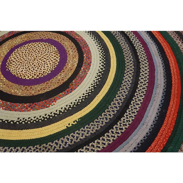 Textile Antique American Braided Rug 10' 0" x 10' 0" For Sale - Image 7 of 7
