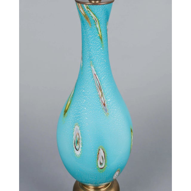 Mid-Century Murano Glass Table Lamp by Barovier & Toso, Italy, 1950s For Sale - Image 9 of 11