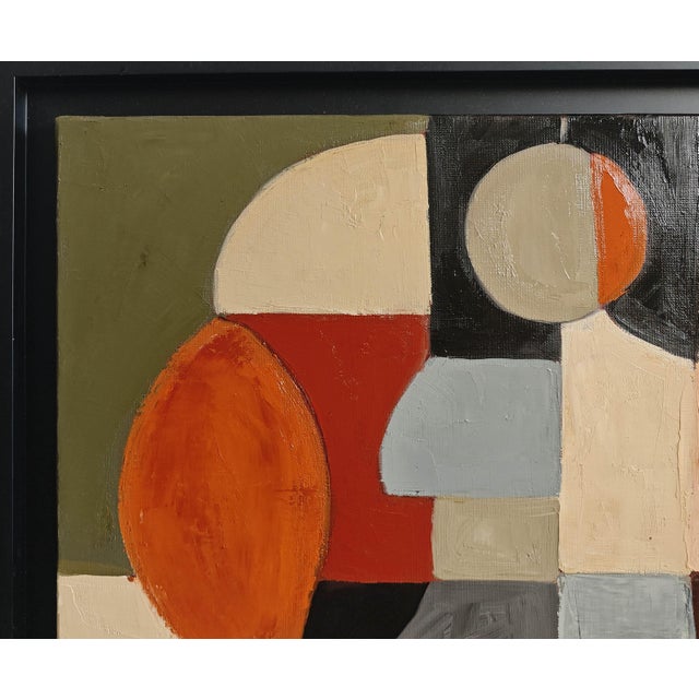 Fragmented Presence- Modern Abstract Painting, Geometric, Framed by Sophie Dumont For Sale - Image 6 of 9