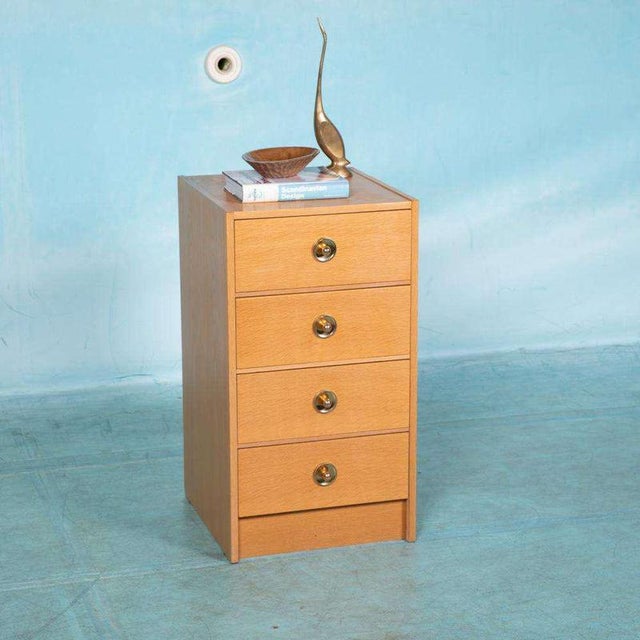 Minimalist Scandinavian Blonde Chest of Drawers in Oak For Sale - Image 5 of 5