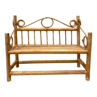 Vintage Rattan Table or Wall Shelf For Sale