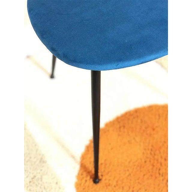 1960s Italian Upholstered Metal Chair, 1960s For Sale - Image 5 of 12