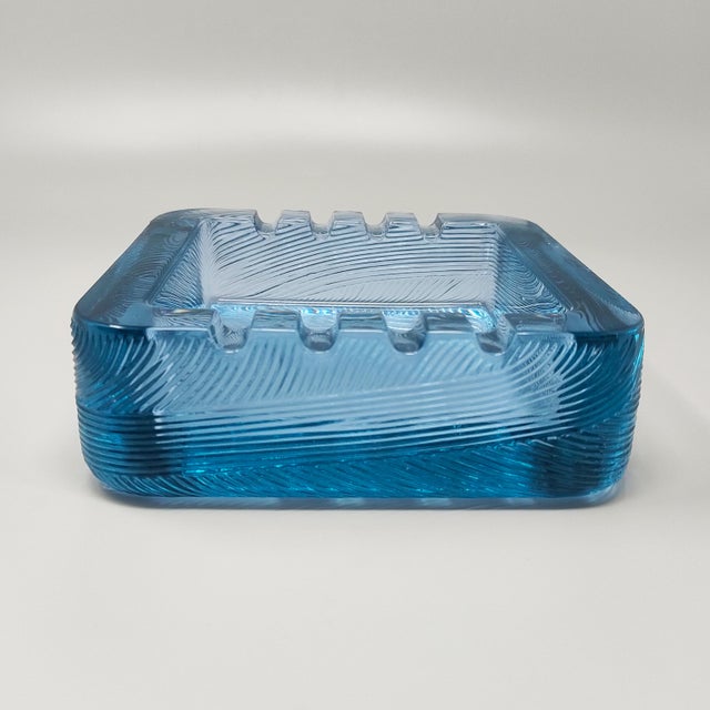 Sergio Asti Blue Ashtray by Sergio Asti for Arnolfo di Cambio, Italy, 1970s For Sale - Image 4 of 7