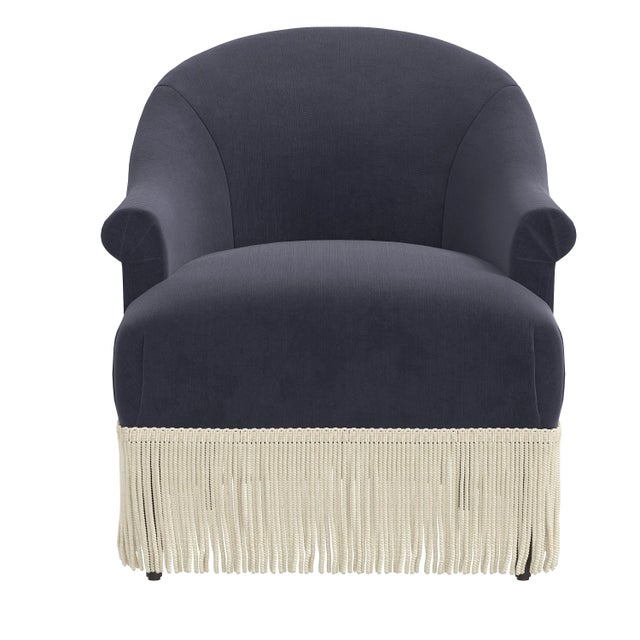 Not Yet Made - Made To Order Fringe Chair in Titan Ocean For Sale - Image 5 of 9
