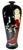 Vintage 23 In. Tall Black Porcelain Palace Vase Lady Courtesan in Enamel Relief For Sale - Image 16 of 18
