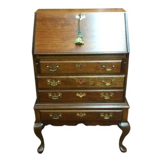 Vintage Maddox Secretary Desk, Cherry Secretary Desk, Maddox Furniture For Sale