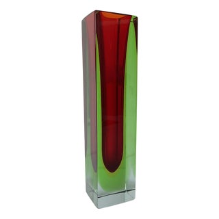 Murano Submerged Vase in Glass For Sale