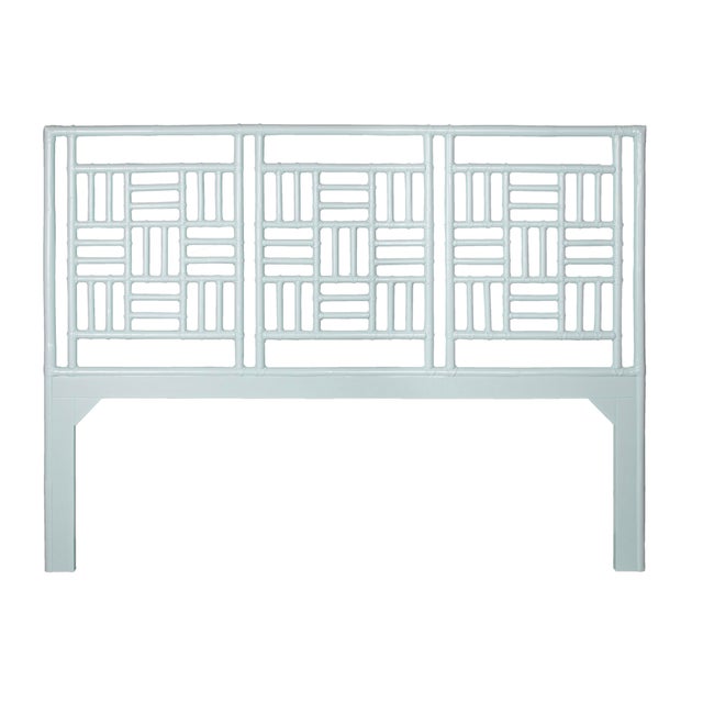 Not Yet Made - Made To Order Finn Platform Bed King - Light Blue For Sale - Image 5 of 12