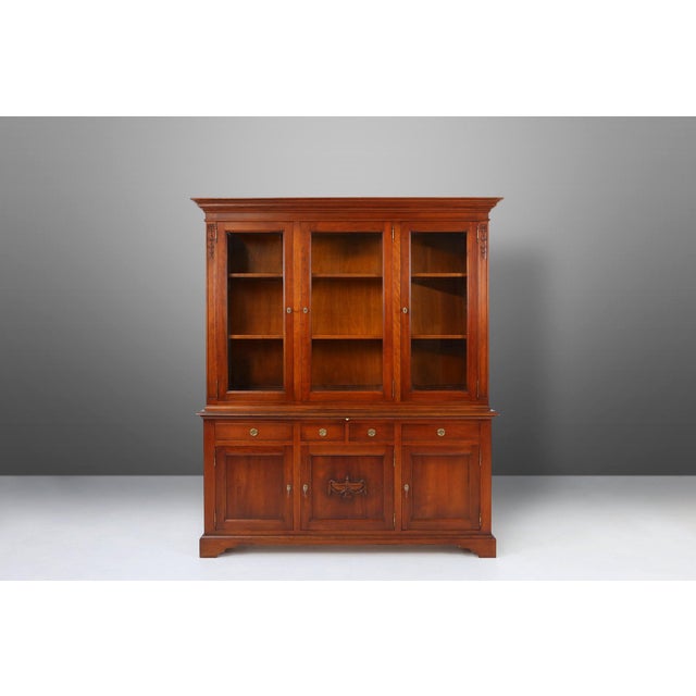 English Wooden Bookcase, 1950s For Sale - Image 4 of 18