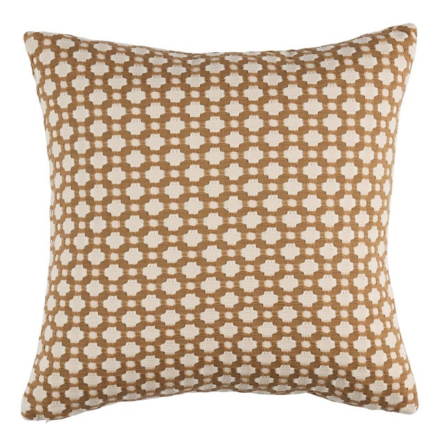 Transitional Schumacher x Celerie Kemble Betwixt 18" Pillow in Biscuit/Ivory For Sale - Image 3 of 3