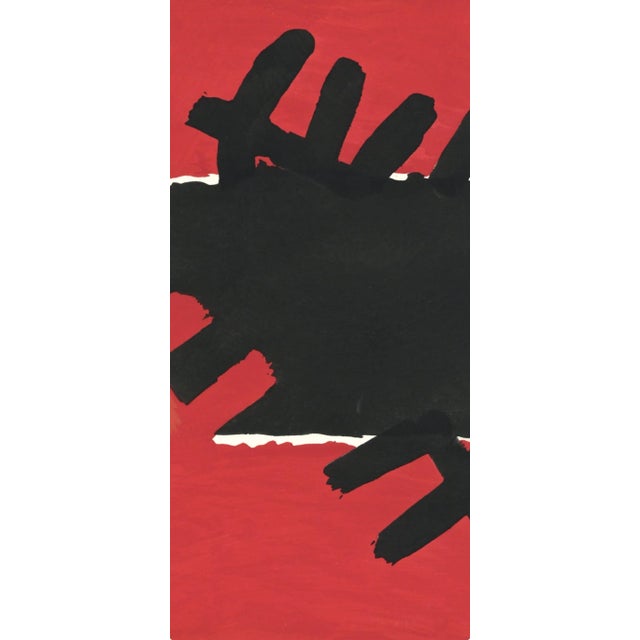 Capogrossi, Surface Rouge et Noire, XXe Siècle (after) 1957 Chairish