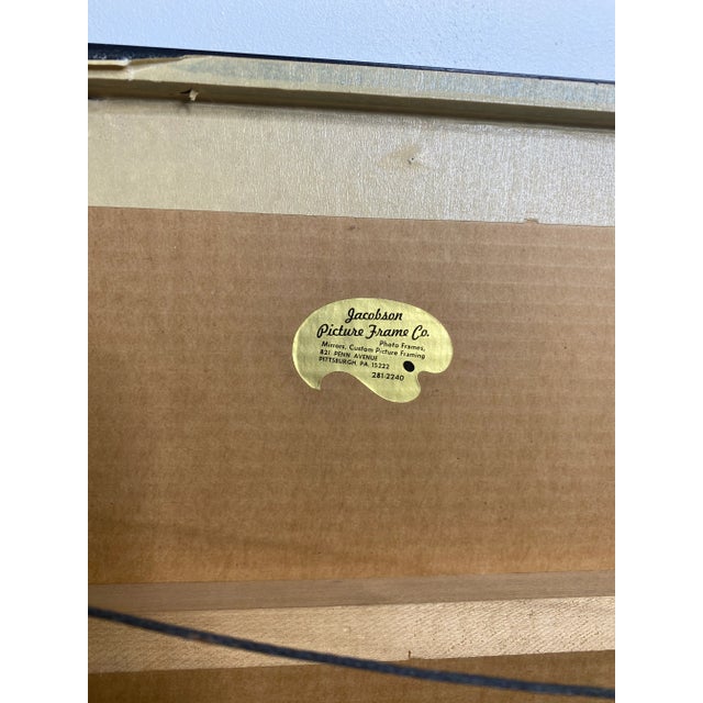 Paper Late 20th Century Figurative Abstract Ink and Gouache Painting by Joseph Jankowski, Framed For Sale - Image 7 of 13