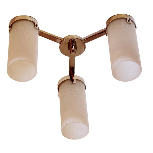 French Art Deco Petitot Style Ceiling Light, 1940s For Sale - Image 12 of 13