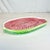 1980s Vintage Americana Boho Chic Arts & Crafts Hand-Painted Ceramic Watermelon Platter. For Sale - Image 4 of 12