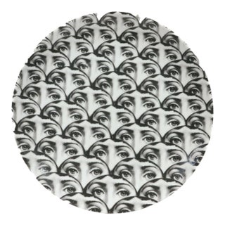 Fornasetti Tema E Variazioni No. 224 Lina Cavalieri Porcelain Plate For Sale