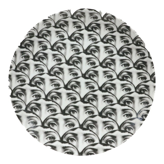 Fornasetti Tema E Variazioni No. 224 Lina Cavalieri Porcelain Plate For Sale