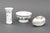 Collection of Three Herend Porcelain Tableware Pieces, comprising: footed bowl and egg form covered dish in "Indian...