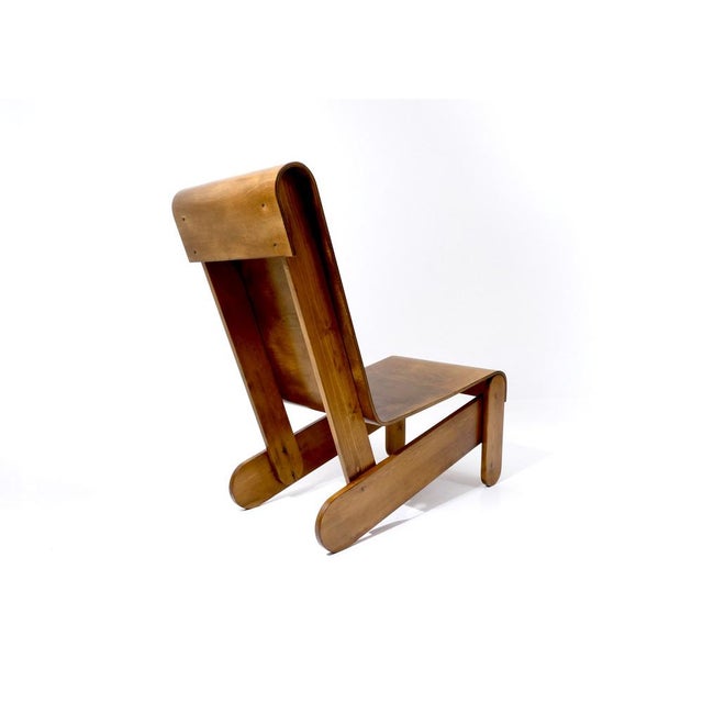 Vintage Dutch Plywood Lounge Chair, 1950s For Sale - Image 15 of 18