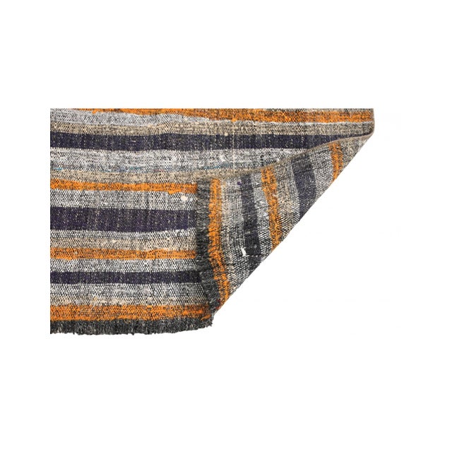 Mid-Century Modern Mini Vintage Rag Rug - 2`4″ X 2`7″ For Sale - Image 3 of 3