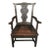 Antique Georgian Elbow Chair, Carved Oak, Gothic Style For Sale