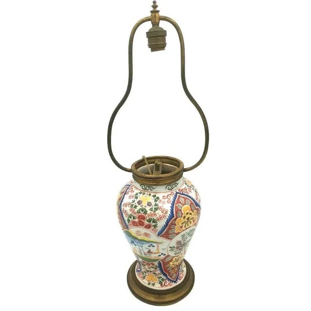 Delf Vase Lamp, 1900s For Sale - Image 11 of 11