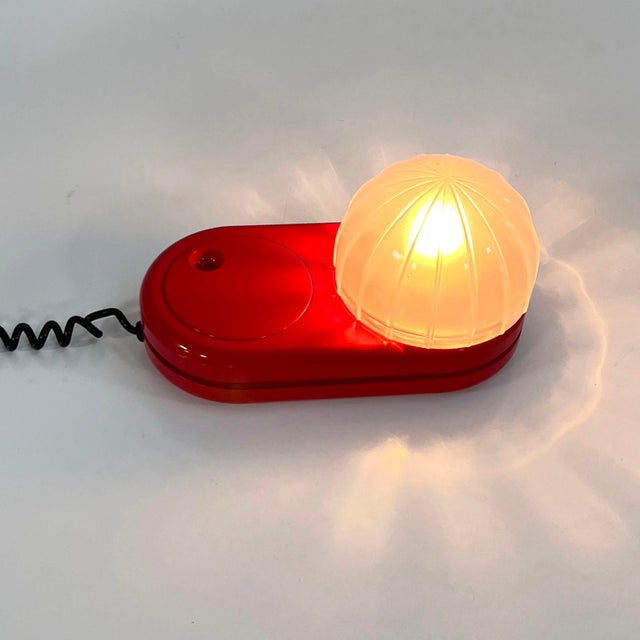 Red Farstar Table Lamp by Adalberto Dal Lago for Francesconi, 1970s For Sale - Image 9 of 9