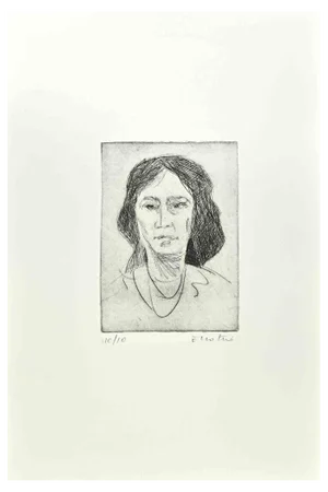 Enotrio Pugliese, Country Study, Etching, 1963
