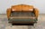 Art Deco 1920s French Art Deco Cognac Leather Club Sofa For Sale - Image 3 of 18