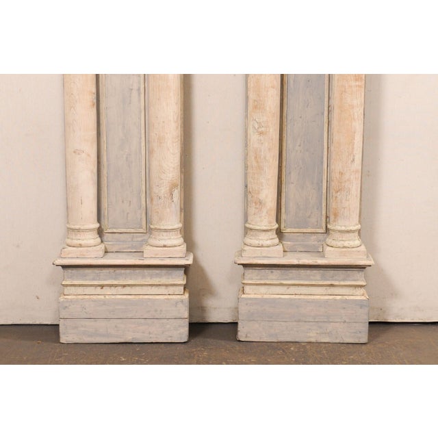 French 19th Century French Tall Carved Wood Columns – A Pair For Sale - Image 3 of 12
