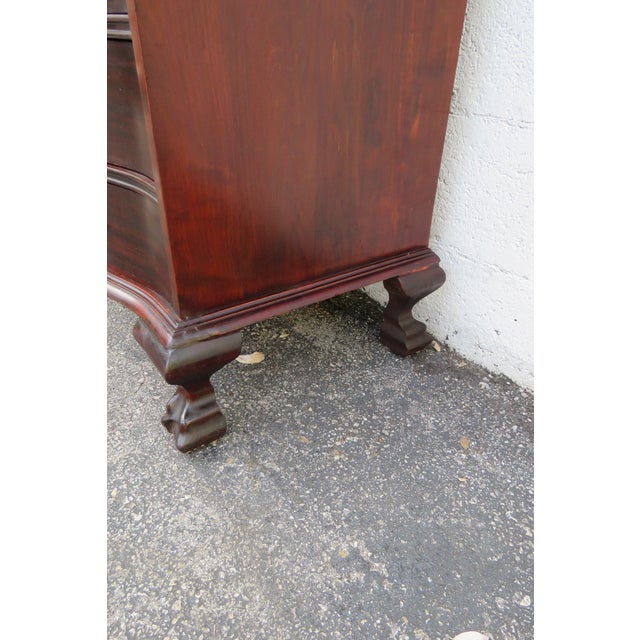 Mahogany Ball and Claw Feet Tall Secretary Desk 5891 For Sale - Image 11 of 12
