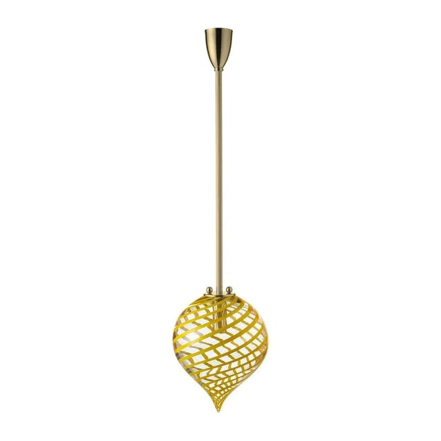 Senape bianco pendant balloon canne by magic circus editions dimensions: h 36 x w 27 x d 27 cm materials: fluted brass,...