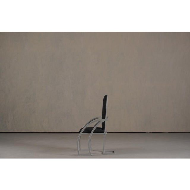 Metal Postmodern Armchair, Germany, 1980s For Sale - Image 7 of 15