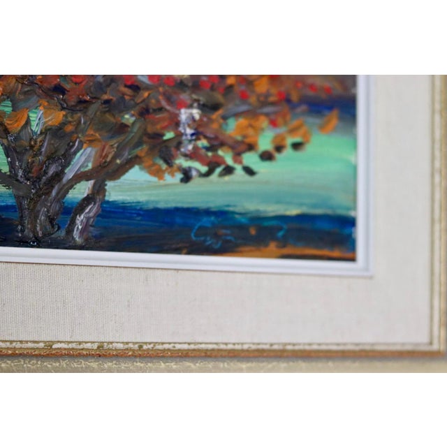 Title: "Autumn Tree" by Göran Brunius (1911–2005) : This vibrant oil painting by Göran Brunius captures the beauty of an...